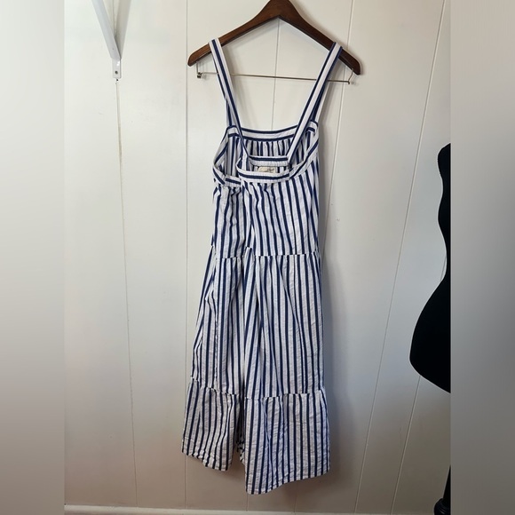 Universal Thread Goods Co. Blue and White Striped Women’s XXL Tiered Maxi Dress - Picture 6 of 9